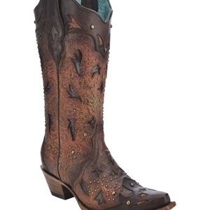 Women’s Corral Brown Studded Boots